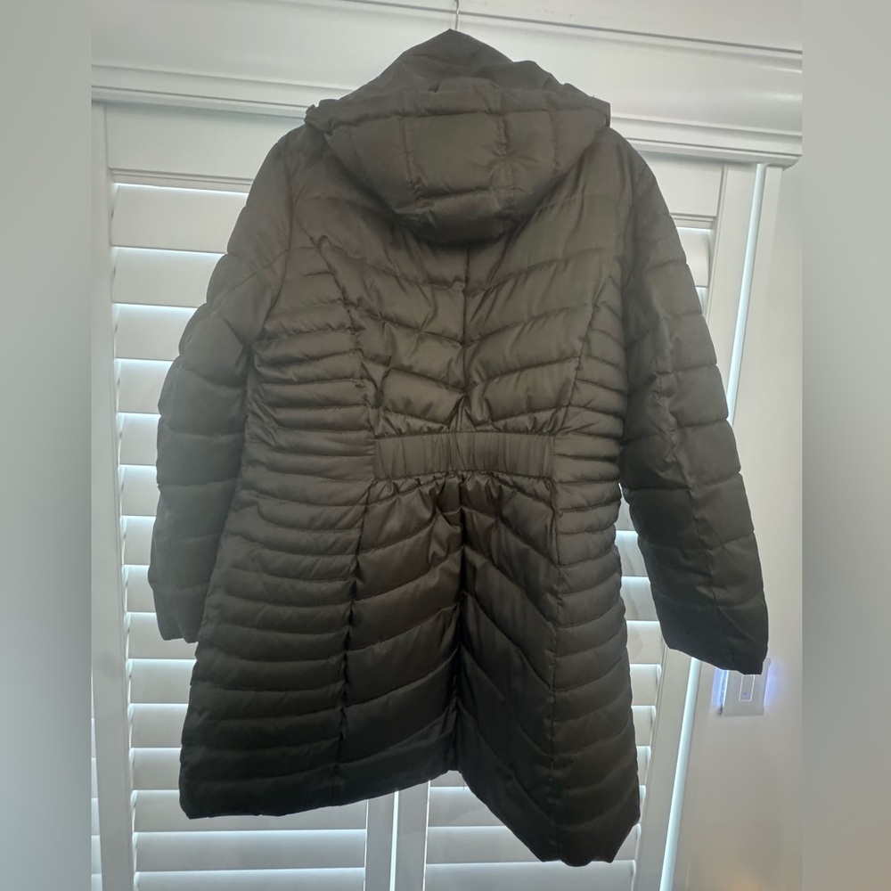 Laundry By Shelli Segal Dark Green Puffer Coat - Picture 3 of 4